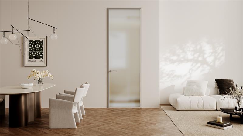 单包钛镁合金单玻平开门