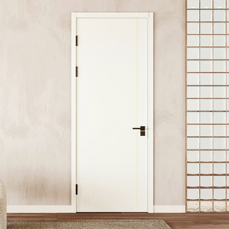 免漆金属线门+实木复合门套