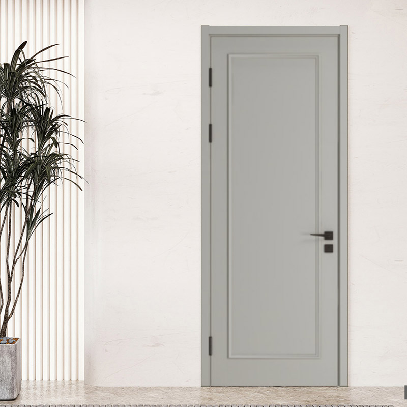 混油外挂线条门+实木复合门套（油漆挂线条）